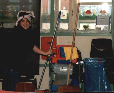 De Schoonmaakster